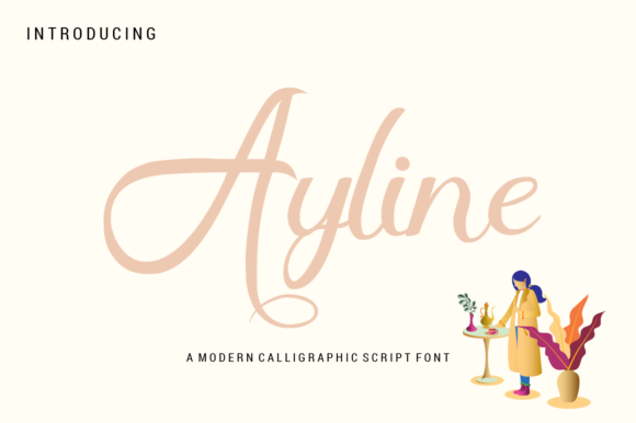 Ayline: A Stylish Font for Campaign Design