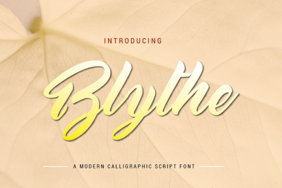 Blythe: A Stylish Font for Business