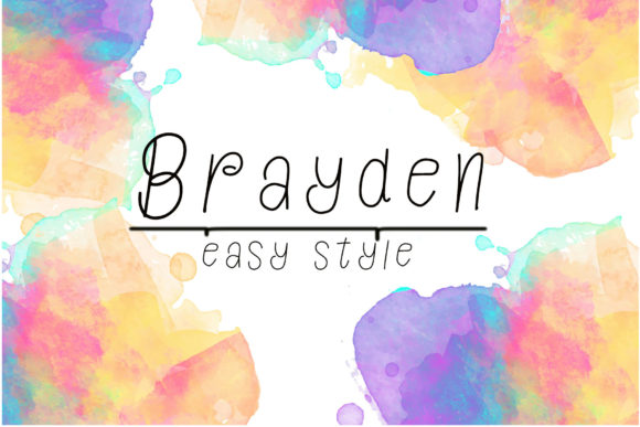 Brayden: A Friendly Handwritten Font
