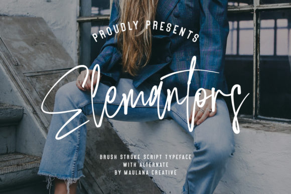 Elemantors: A Handwritten Font for Creative Web Design