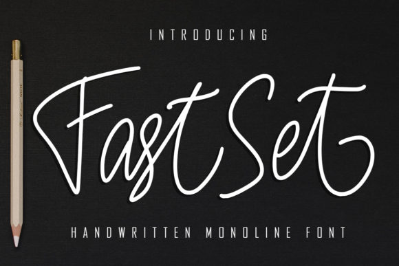 Fast Set Font for Elegant Crafts