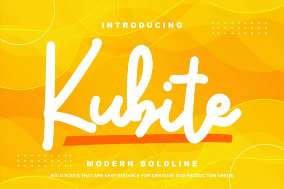Kubite: A Sweet Handwritten Font