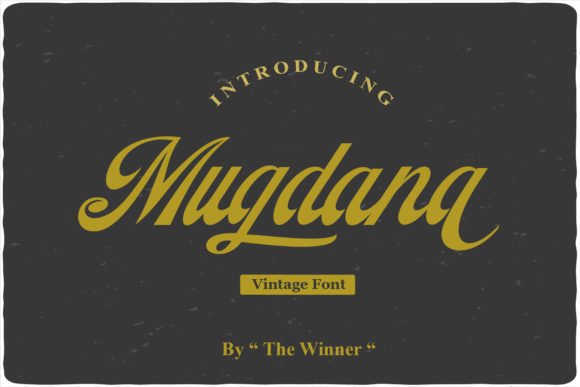 Mugdana: A Handwritten Font for Elegant Design