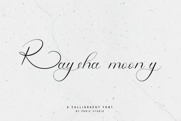 Raysha Moonly: A Stylish Script Font