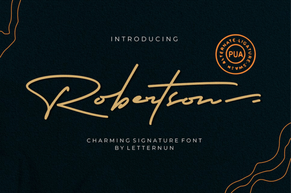 Robertson Font: Elegant Handwritten Style