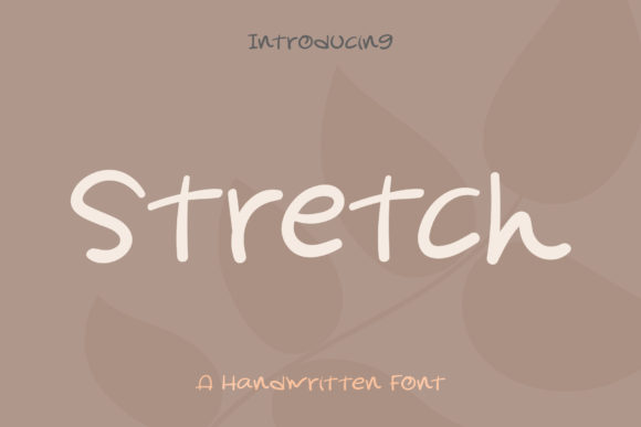 Stretch: A Handwritten Font for Modern Design