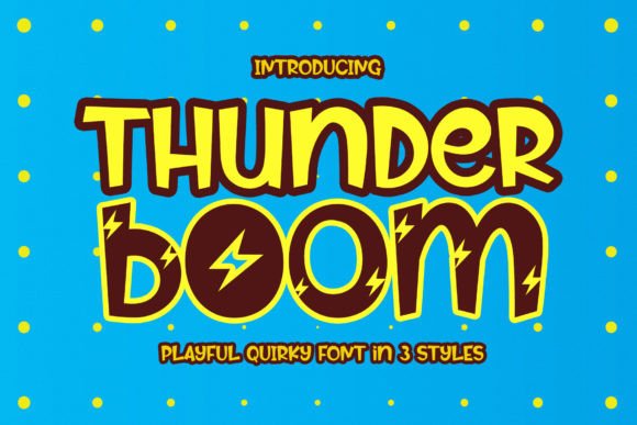 Thunder Boom Font for Creative Design