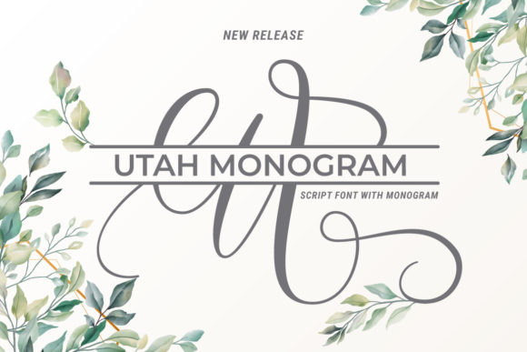 Utah Monogram: A Stylish Script Font